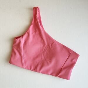WILO Ribbed One Shoulder Bra Pink